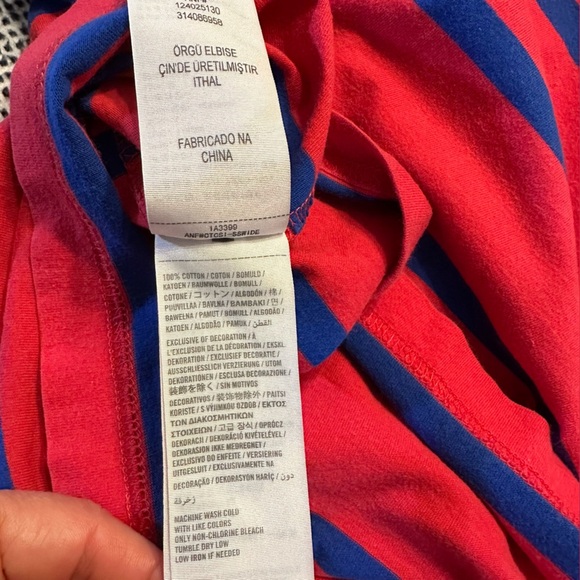 Abercrombie and fitch Muscle stripe shirt men’s Large red (j10) - Picture 6 of 7